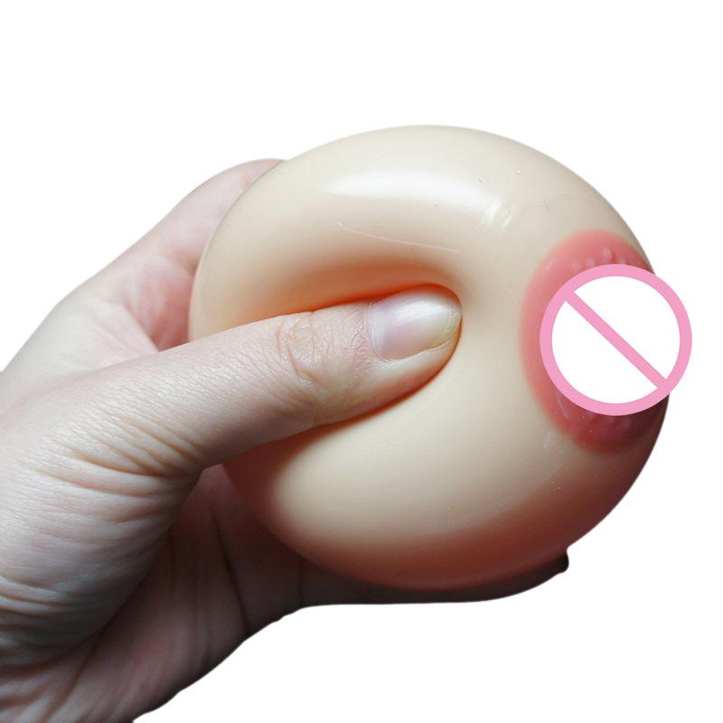 Erotic Decompression Toys: Water-Filled Breasts & Small Beautiful Buttocks Keychains