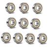 10 sztuk 608 ZZ Łożyska Kulkowe 608ZZ Metalowe Podwójnie Osłonięte Miniaturowe Kuliste Łożyska Głębokiego Rowka do Deskorolki 8mm X 22mm X 7mm