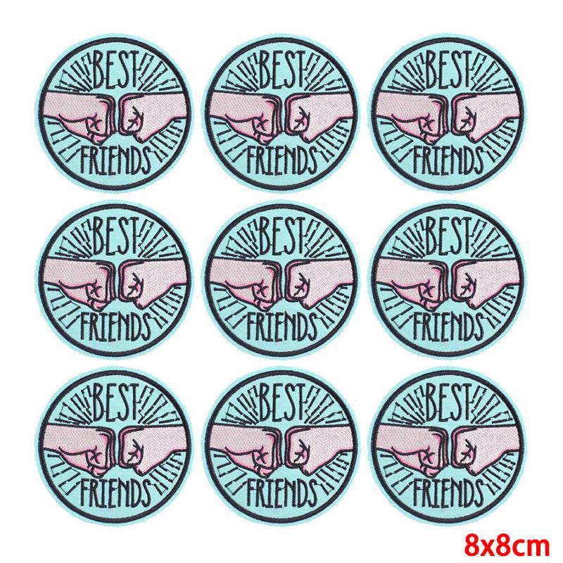 10 Pcs/lot Wholesale Embroidery Patch Iron On Patches For Clothing Patches On Clothes Jackets Decor Applique Sew Supplies