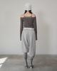 Yeolin Sagging Jogger Pants (M Gray)