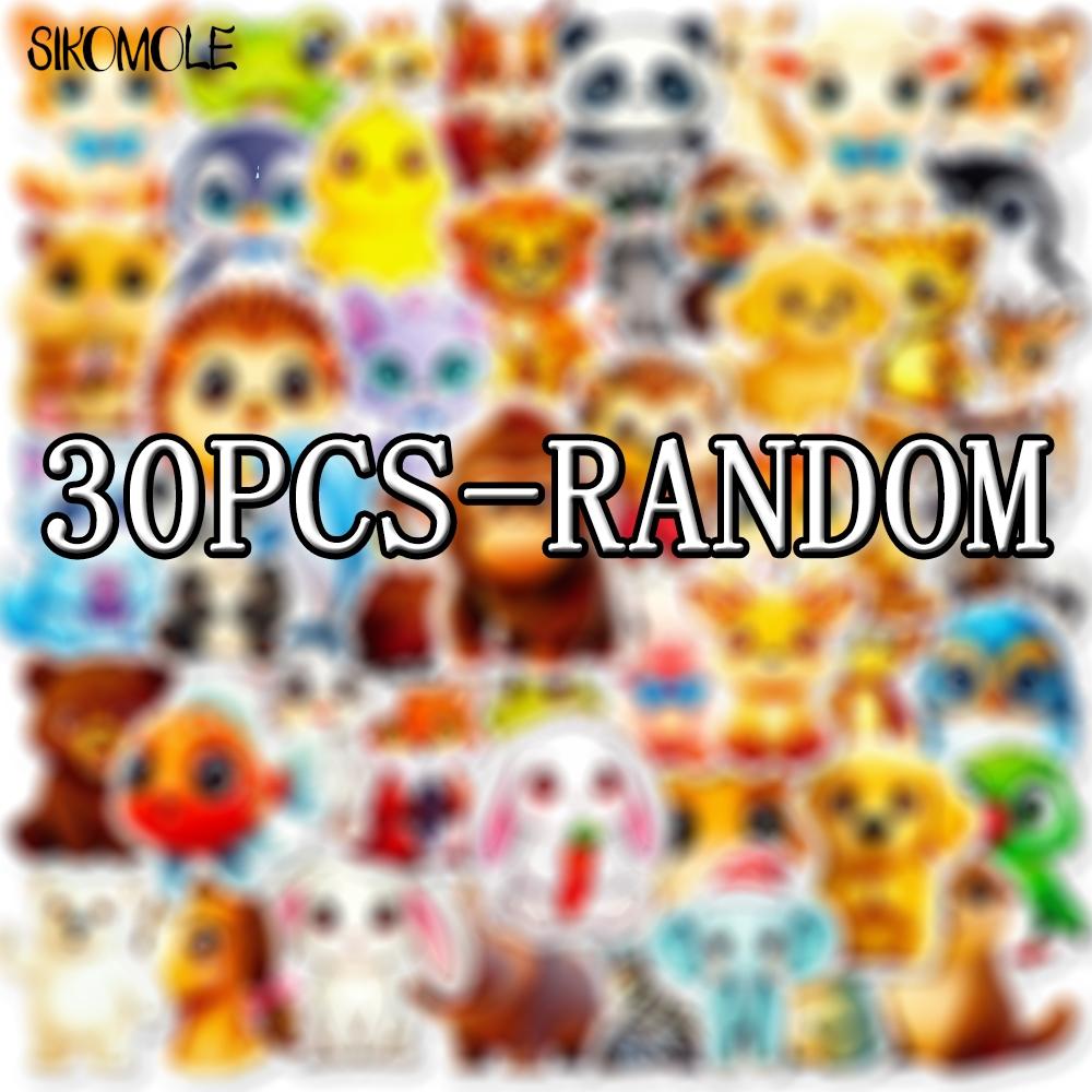 103056PCS Cute Cartoon Big Eyed Animals Stickers Kawaii Funny For DIY Kids Toys Guitar Luggage Suitcase Decal Graffiti Sticker