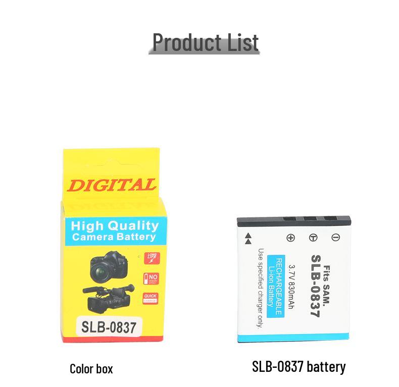 SLB-0837 Battery for Samsung i-Series and NV3 Digital Cameras
