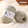 Silver Flash Hollow Cotton Yarn Ball Kit for Hand Knitting & Crochet - Includes Yarn, Hook, and Instructions for DIY Scarf and Sweater Projects