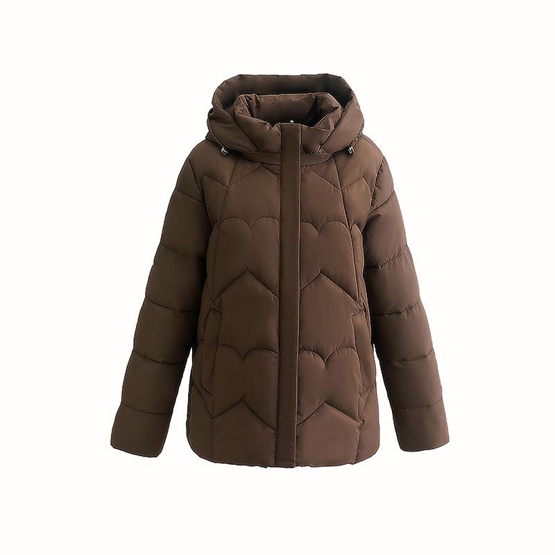 Women’s Short Hooded Windproof Thicken Warm Winter Jacket Gift for Mom