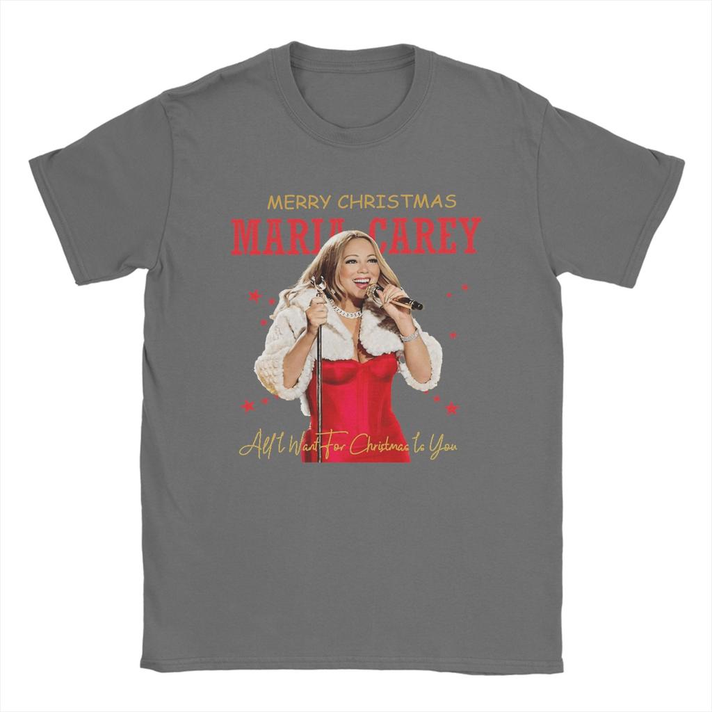 Mariah Carey  All I Want For Christmas Is You T Shirt  Hip Hop T Shirts Short Sleeve Vintage Tshirt Beach Cotton O Neck Tees