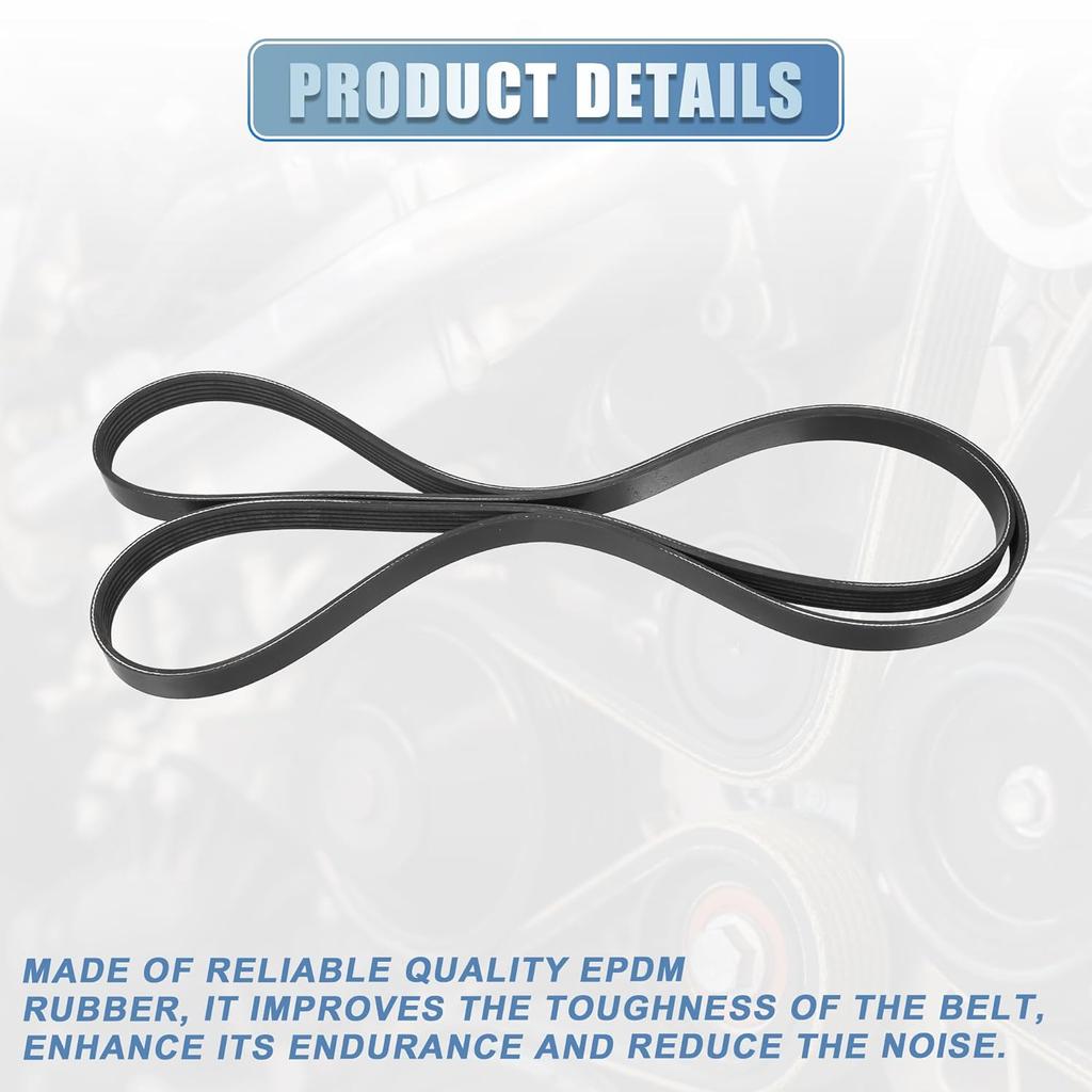 ACROPIX Car Engine Multi V-Ribbed Serpentine Drive Belt Fit for Nissan Altima Sentra 2002-2006 2.5L No.LF9J15909A - Pack of 1
