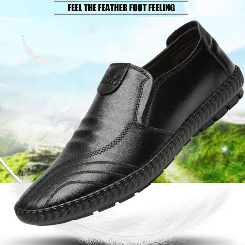 Leather Shoes Non-slip Waterproof Oil-proof Shoes Black Working Men's Leather Shoes