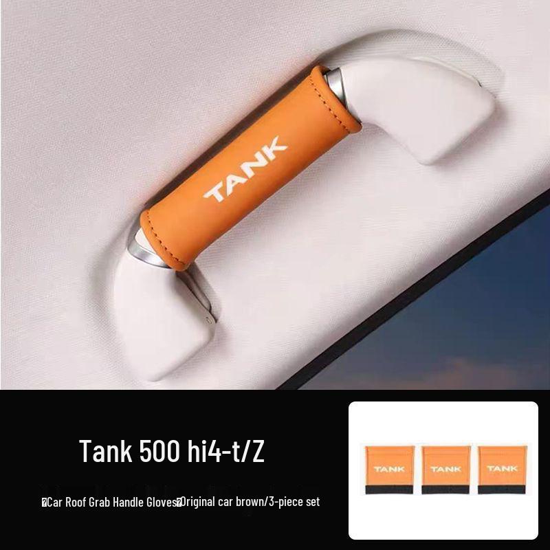 Tank 300/400/500 Leather Handle Protector and AB Pillar Cover for Passenger Seat Interior