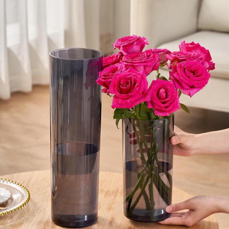 ZISIZ Anti-Fall Acrylic Flower Vase