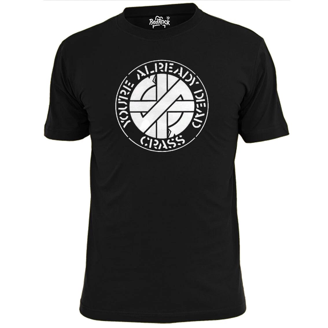 Mens Crass You re Already Dead Punk T shirt Anarchy XL