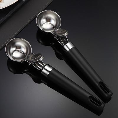 Premium Ice Cream Scoop Stainless Steel Trigger Spoonfrozen Yogurt Gelatos Sundaes Scoop Kitchen Accessories Ice Cream Spoon