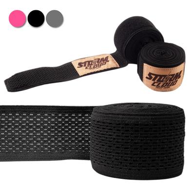 StormCloud Boxing/MMA Hand Wraps HW MESH Black 2.5m