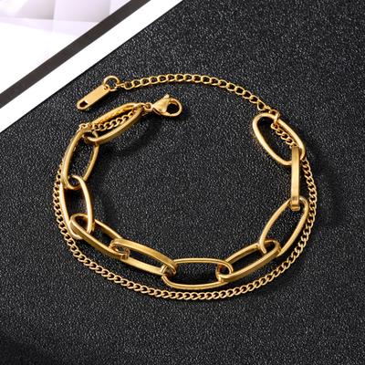 2023 YENİ Moda Kız Kişilik Büyük Hollow Out 2 parçalı Kolye Moda Zarif Lüks Bilezik 2 kullanımlı Güzel Hediye Takı Kazak Zinciri