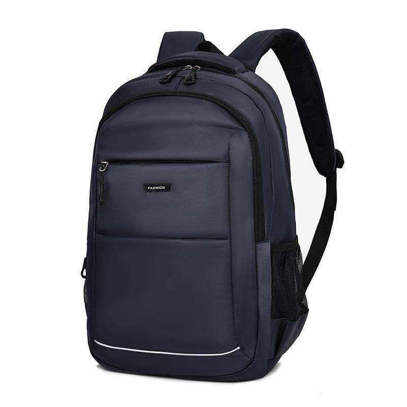 Oxford Cloth Large Capacity Business Travel Backpack With White Line With Multiple Pockets Design For Commuters