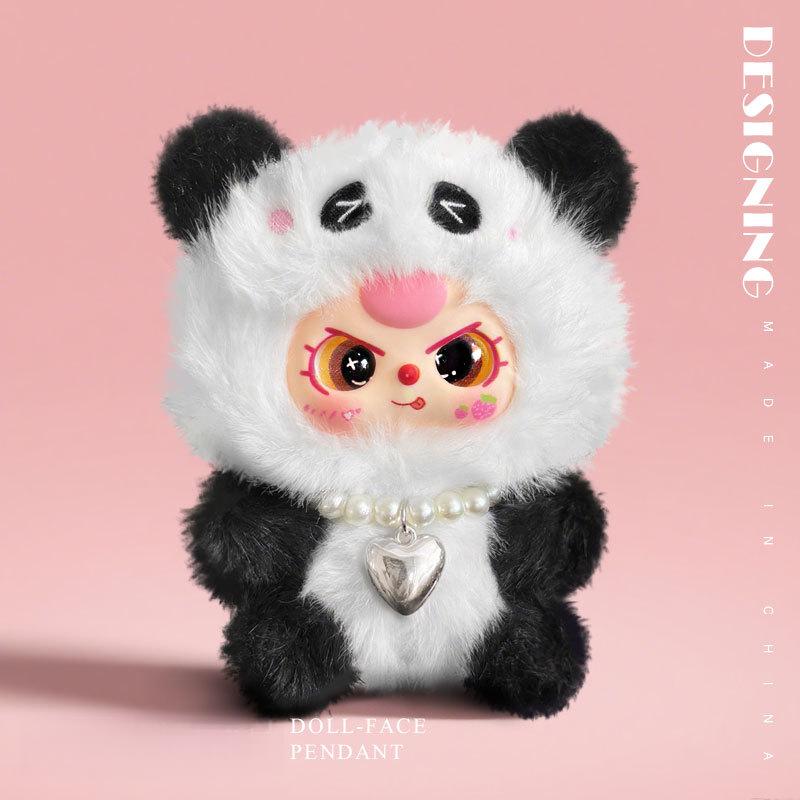 Cute Doll Rabbit Panda Fox Animal Pendant Stitch Plush Toy Bag Keychain Doll Cute Animal Plush Doll Fashion Gift For Girl