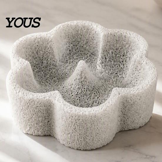 Pumice Perch Feeding Dish Stone Parrot Bowl, Spill Proof Bird Water Bowl Food Dish, Cage Feeder for Cockatoo Cockatiel Conure Parakeet Small Accessory