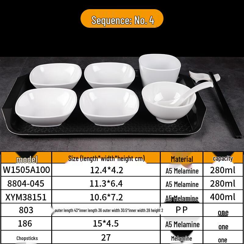 Melamine Self-Service Dining Set