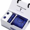 Men's Tie Gift Set: Striped & Polka Dot Tie, Pocket Square, Cufflinks
