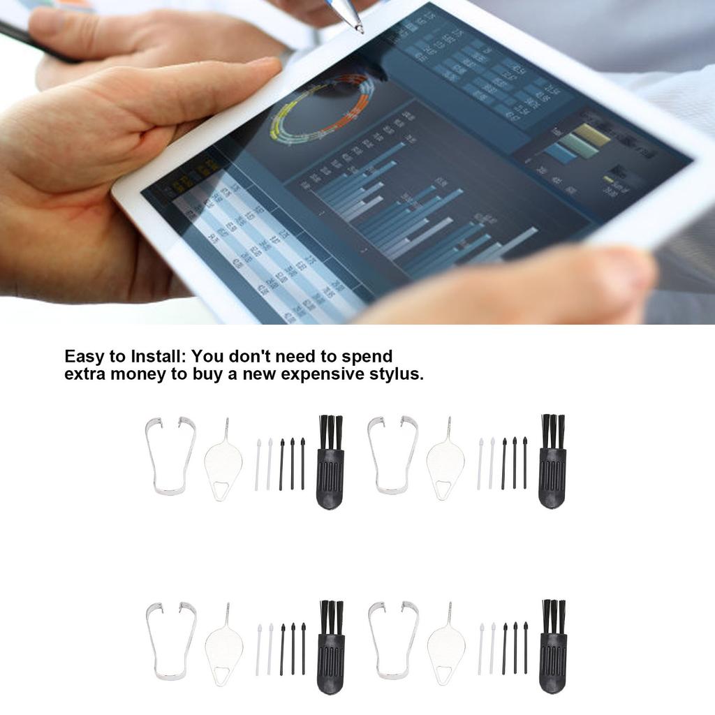 4 Sets Tablet Pen Tips Handwriting Replacement Refills Nib Tool Set For Tablet for S7 FE 12.4 Inch T733