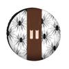 Halloween Cool Black Spider Web Pattern Car Spare Tire Cover, High-Quality Polyester Fiber Sunproof Dustproof Scratch-Resistant