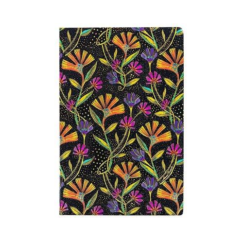 Paperblanks Wild Flowers Ruled Flexi Notebook 176 Pages