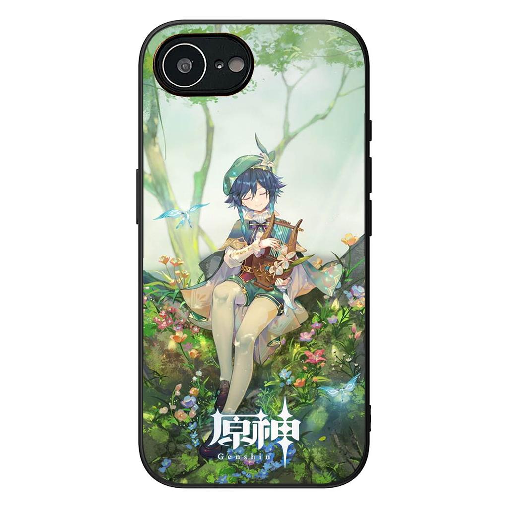 Baal Raiden Shogun Genshins Impacts Venti Phone Case for Apple iPhone 16 17 Air 14 15 Pro Max Plus 16+ 16E 14+ ProMax Soft Cover