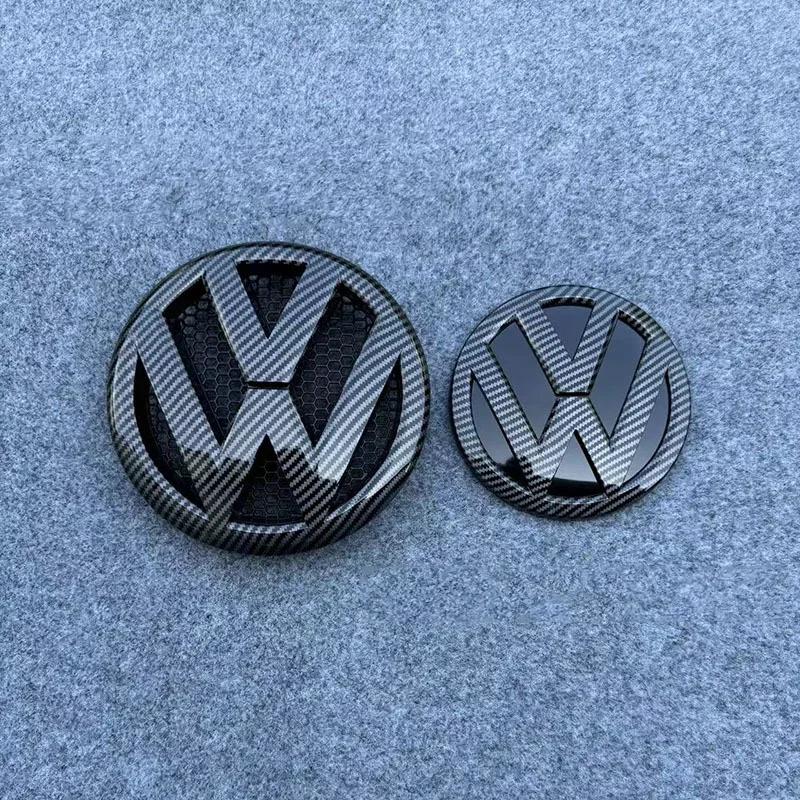 VW GTI GOLF 2026 Heiß für VW VOLKSWAGEN Volkswagen Multivan T5 2011-2015 3D Front Heck Auto Emblem Abzeichen Set, ABS Auto Logo Ersatz