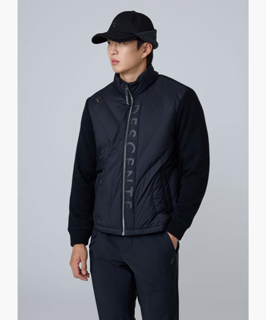 Descente Golf Men'S Wave Quilted Hybrid Down Jumper Dq42Mfkoo3