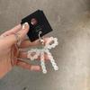 Pearls Bowknot Phone Pendant Key Chain Elegant Keychain Pendants for Handbag Keychain Cute Bowknot Crafting Decoration