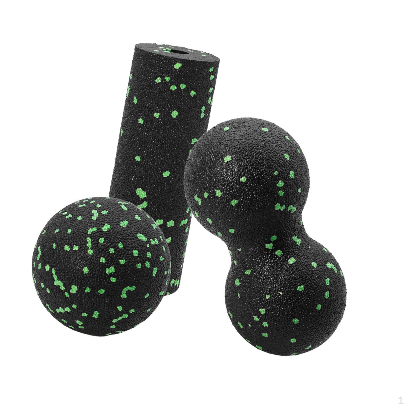

Foam Roller And Massage Balls Kit for Body Relief without Bag