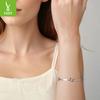 Smart Fairy Wind Butterfly Bracelet S925 Sterling Silver Elegant Temperament Bracelet Jewelry