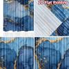 2pcs   2D FLAT PRINTING Curtains (Without Rod) Blue Marble Veins Halloween Festival Popular Curtains&Drapes Polyester Easy