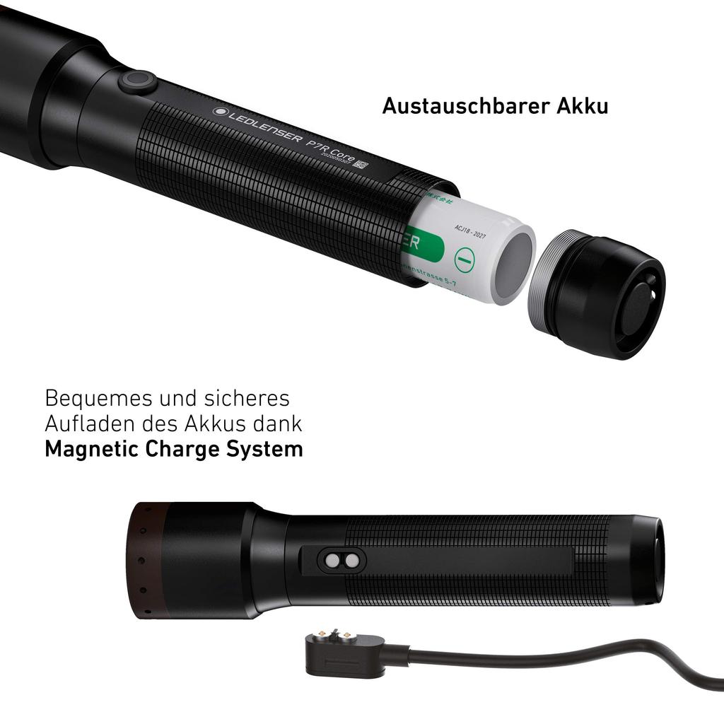 Ledlenser P7R Core LED Wiederaufladbare Taschenlampe [Originalprodukt]