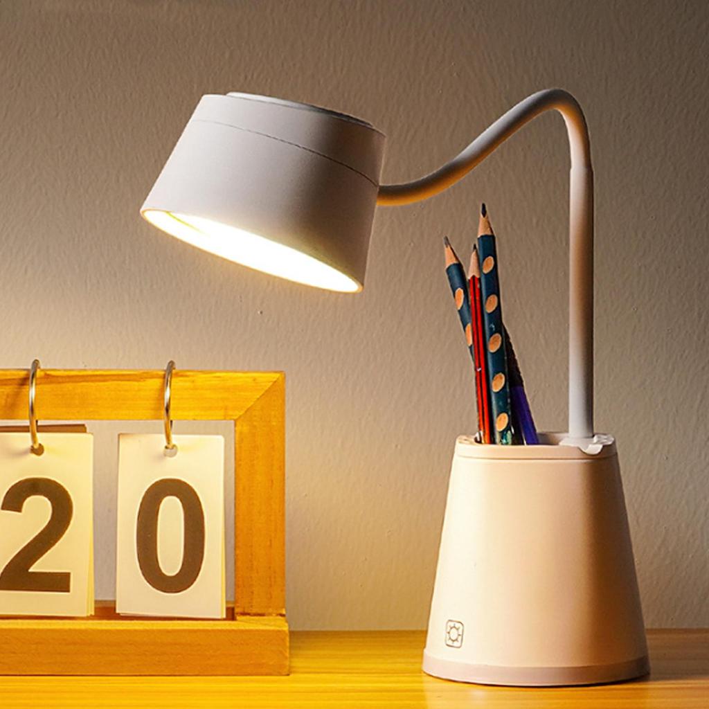 Bedside Table Lamp 4 Levels Adjustable Flexible LED Touch Control Accessories Table Top Lamp For Bedroom Study Work Dorm Nail