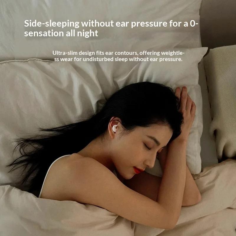 Xiaomi Ultra Thin Wireless Sleep Earbuds Zero Pressure Design for Side Sleepers All-Day Wearing Comfort Extended Playtime Battery