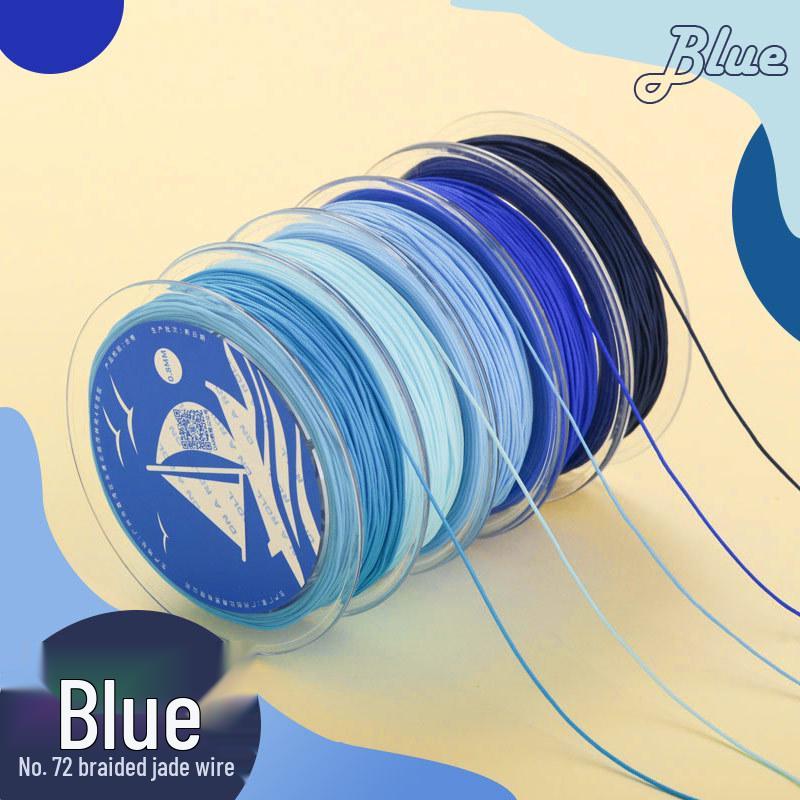 

Blue Jade Thread Set: Beading and Bracelet Weaving Cord for Handmade Jewelry