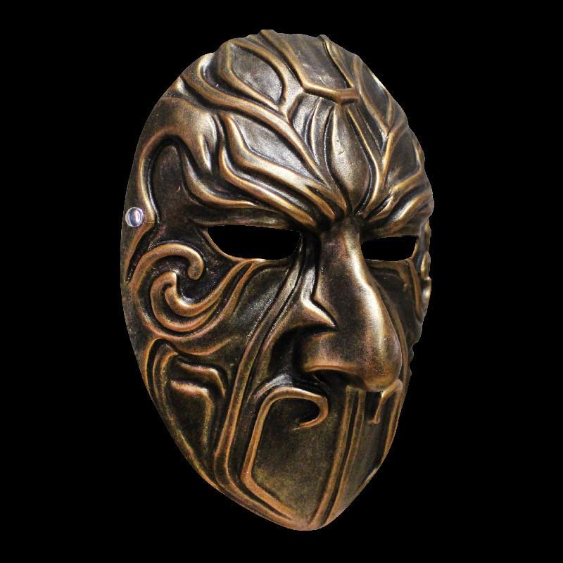 Badguy Animatie Masker Hars Koper Zilver Cartoon Kostuum Voor Kerstmis En Halloween