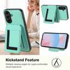 Leder-Kartensteckplatz, abnehmbare magnetische Stoßstangen-Telefonhülle für Samsung A06 A16 A15 A14 A55, Xiaomi 14T, Redmi 14C, Honor Moto, weiche Silikon-Ständerrückseite