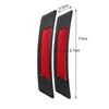 2Pcs Car Wheel Eyebrow Edge Reflective Guard Sticker Carbon Fiber Protection Strip Decoration
