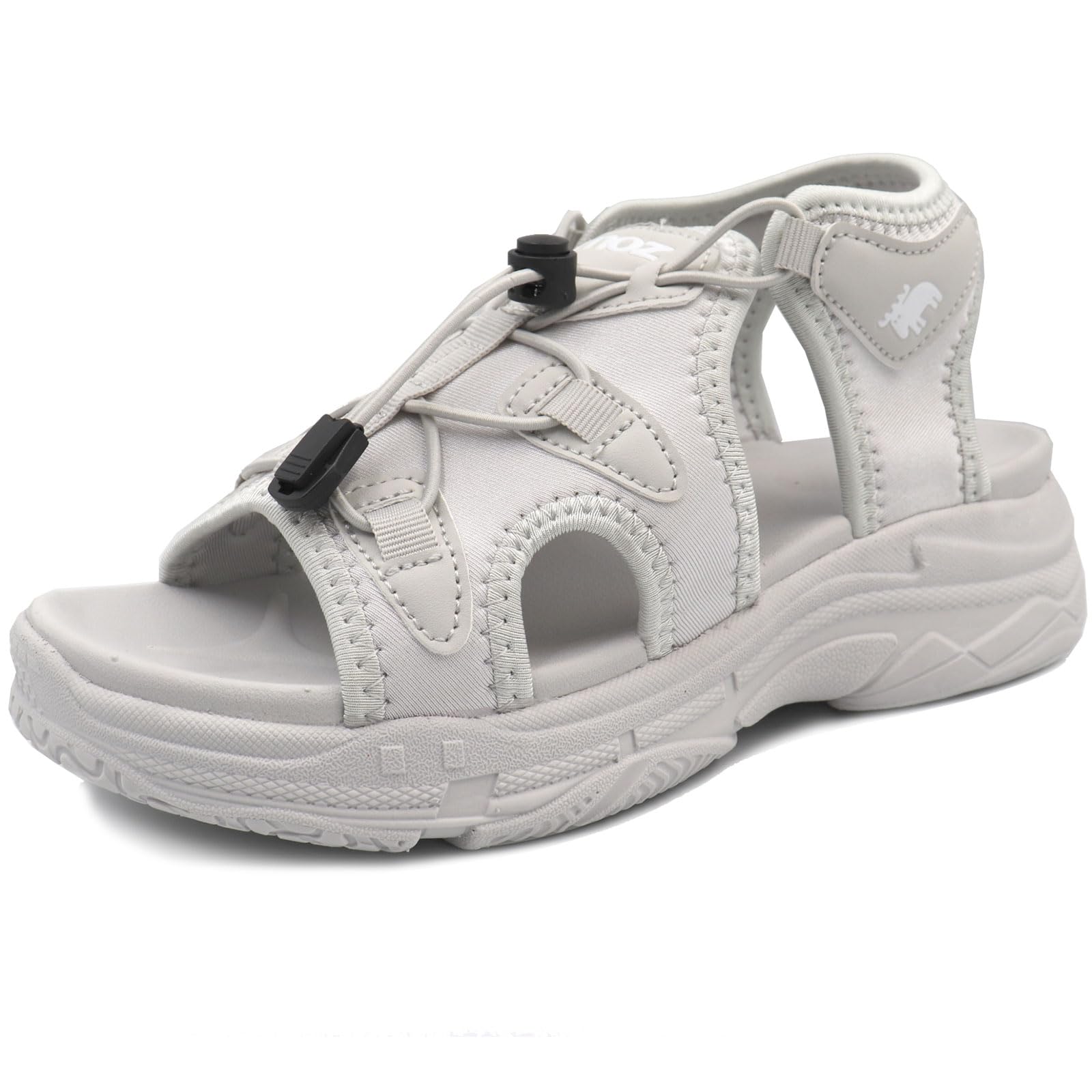 

Mozu MZ6214 Platform Sports Size cm Women s Ultra-Lightweight Sandals, Gray, 25.0 серый