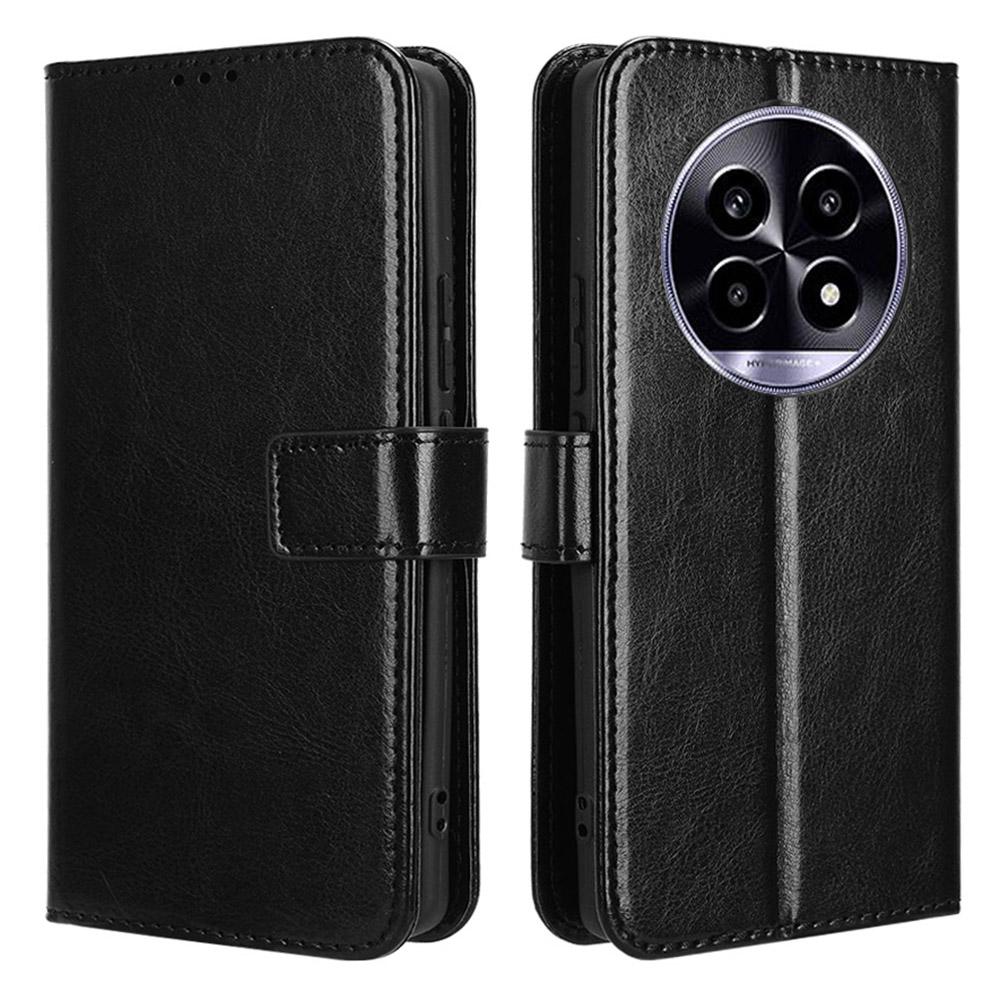 

Для Realme 14 Pro Lite 5G/13 Pro 5G (Глобальный)/13 Про+ 5G (Глобальный) Чехол Crazy Horse Texture PU Leather Phone Wallet Cover A
