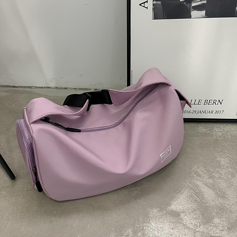 Sports Gym Duffle Bag, Lightweight Travel Crossbody Bag, Weekend Bag With Shoe Compartment