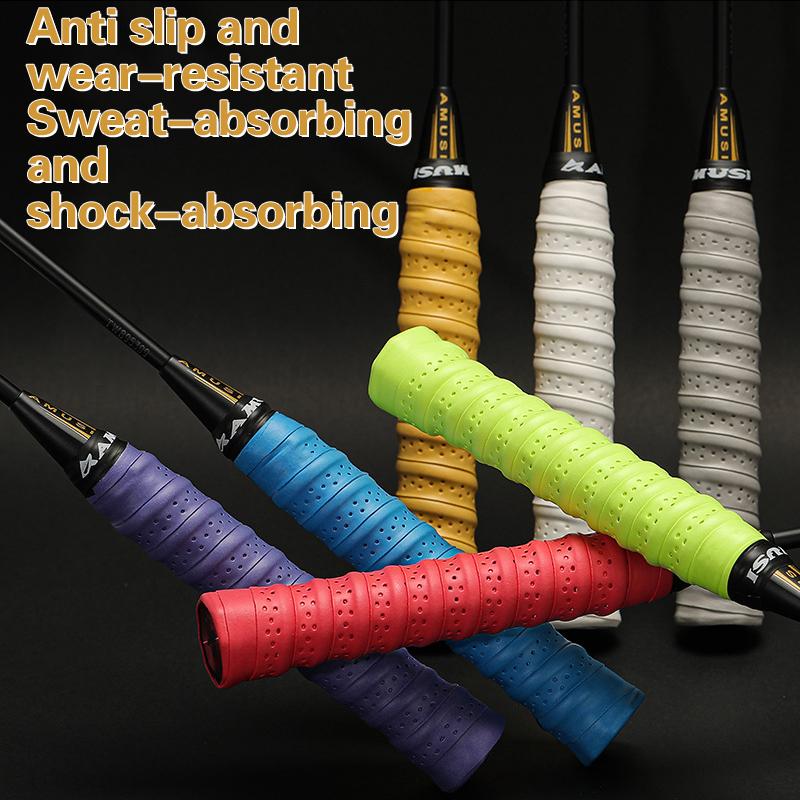 Kiel Handgummi Verdickt Rutschfest Badminton Schweißband Laminiert Perforiert Tennisschlägergriffleder Angelrutenwicklung Ta