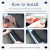 4PCS 1.68" Width Car Door Sill Protector,Automotive Door Entry Guard For Non-Slip And Sill Steps Protection,Universal Anti-Collision Car Doors