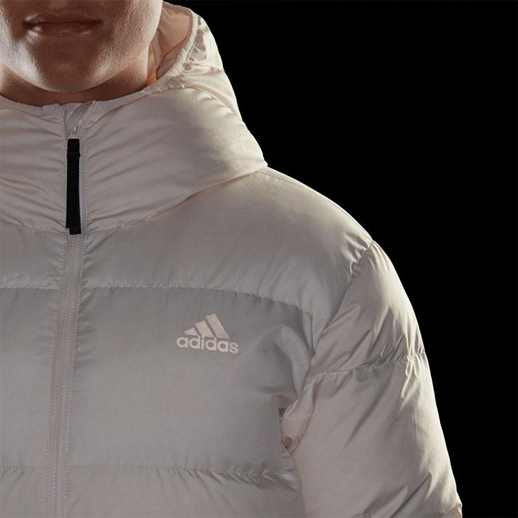Adidas Sports Hooded Warm Down Jacket Women Jackets Off-White H14171