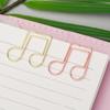 50Pcs Note Paper Clips Stationary Clips File Folders Clamp Mini Paper Clips Music Note Shaped Paper Clip for Home Office