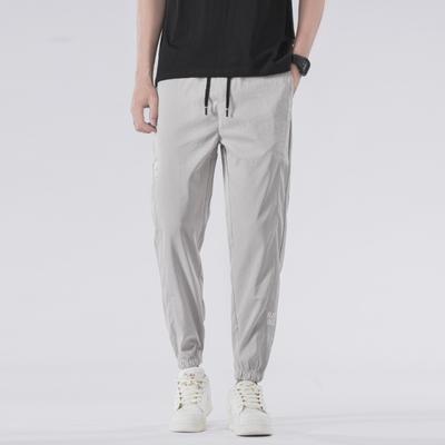 Sommer neue coole Eis-Seide Freizeithose Jungen locker Herren Sport gebundene Füße Jugend Jogginghose Tide