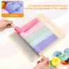 1 Pc Wool Blending Board with Wooden Sticks Fiber Carding Board Carding Brush Set Wool Hand Carder for Mix Color Fiber Felt DIY