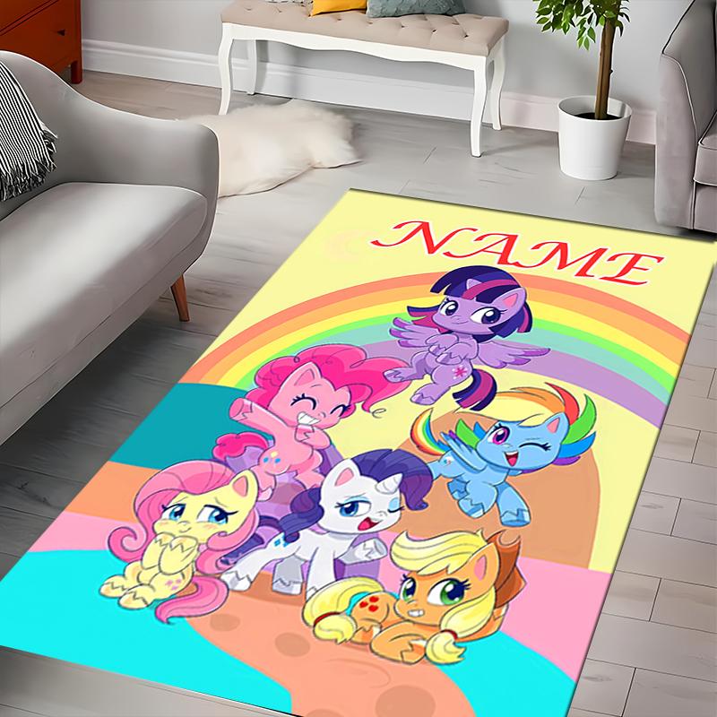 Custom personalization My Little Pony Area Rug - Perfect For Kitchen, Bathroom,Laundry Room Decor Large Size Available,Gift All Seasons