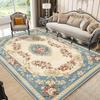 Europäischer Stil Luxusteppich Wohnzimmer Blumenmuster Dekoration Schlafzimmer Große Teppiche Sofabereich Rutschfest Leicht zu Reinigen Bodenmatte